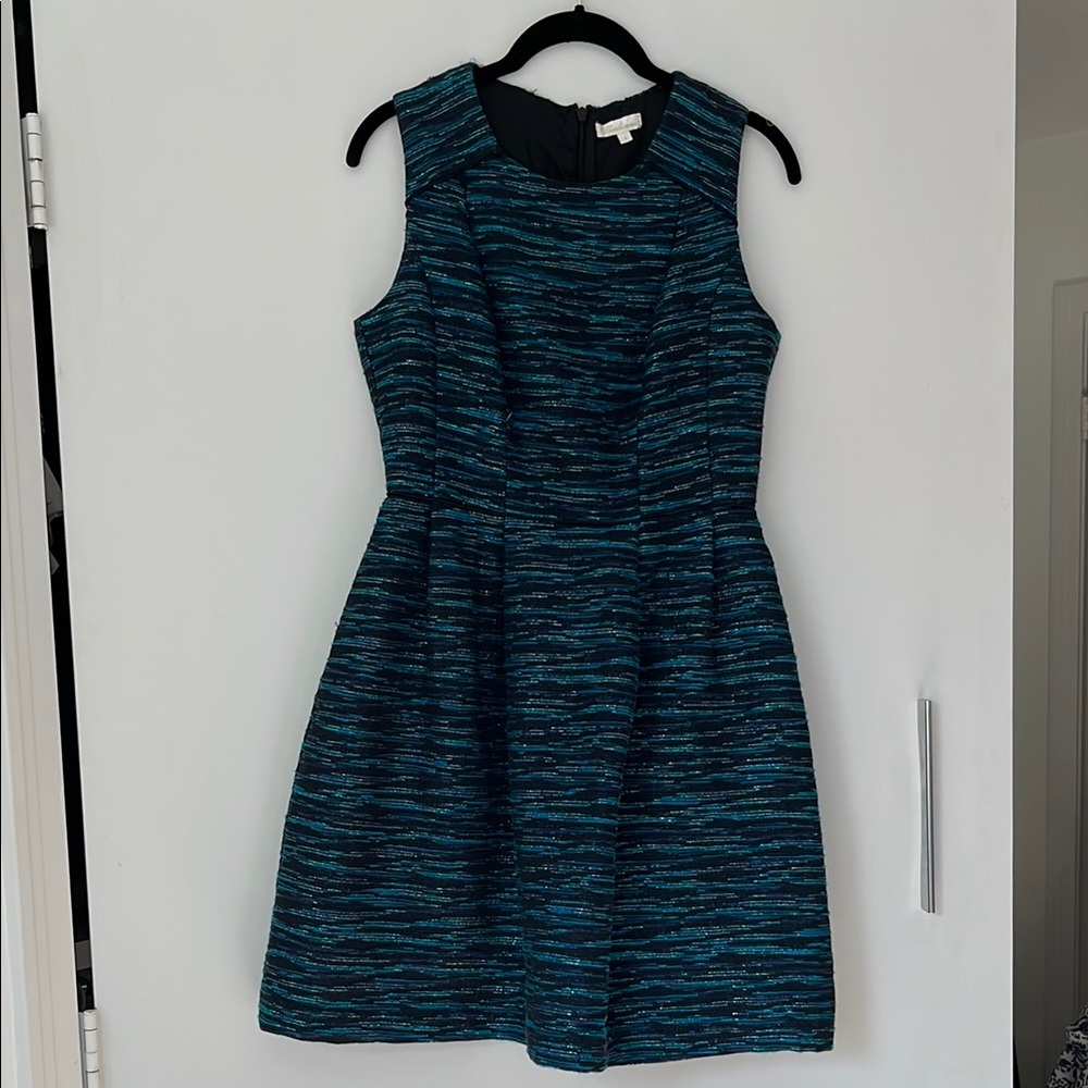 Shoshana metallic tweed dress